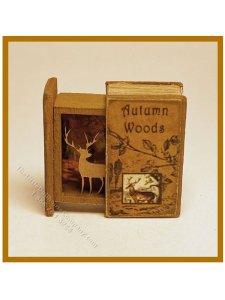 (image for) Miniature Secret Book - AUTUMN WOODS - Deer