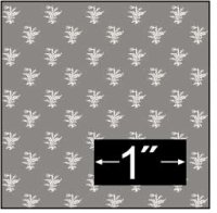 (image for) Dollhouse Scale Model Wallpaper Thistle Gray