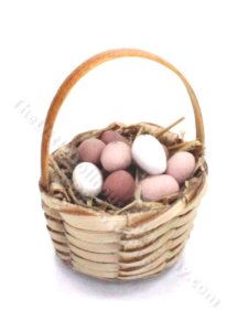 (image for) Miniature Basket of Eggs by Charlotte Willmott