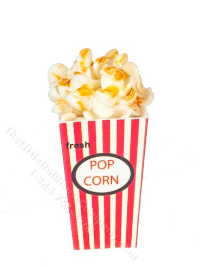 (image for) Miniature Popcorn in Vintage Red and White Bag