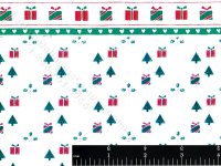 (image for) Christmas Presents Miniature Wallpaper for Dollhouses