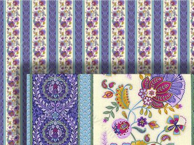 (image for) Dollhouse 1/2 Scale Model Stripe Wallpaper