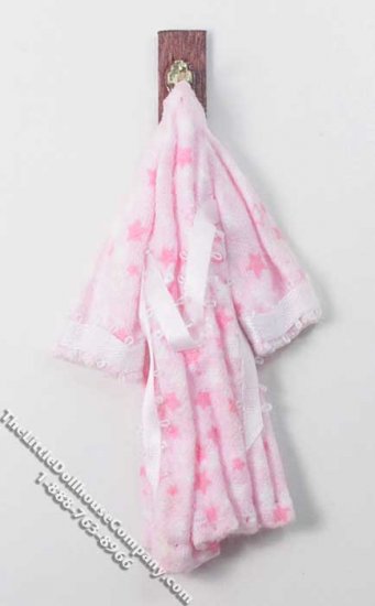 (image for) Lady's Bathrobe on Hook by Bette Jo Chudy for Dollhouses