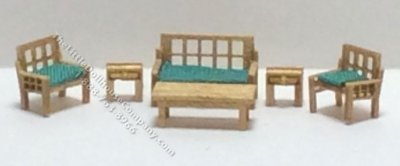 (image for) 1:144 Scale 6pc Modern Living Room Kit