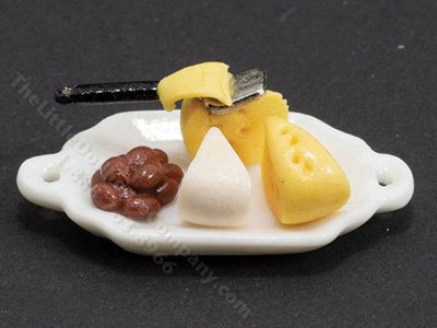 (image for) Miniature Cheese Tray for Dollhouses