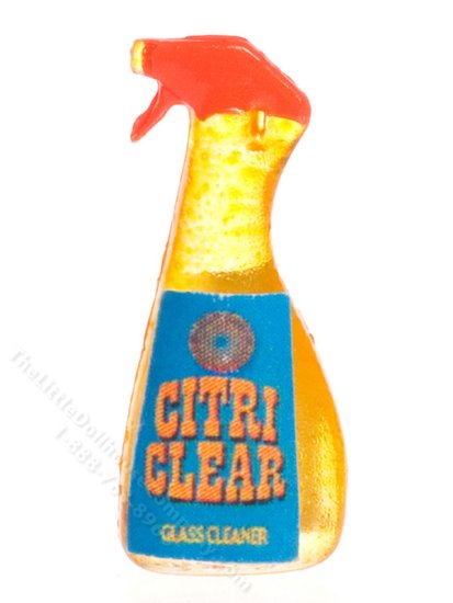 (image for) Miniature Glass Cleaner Bottle for Dollhouses