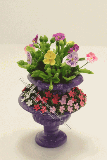 (image for) Miniature Dressed Flower Urn, Mini Creations by Judy