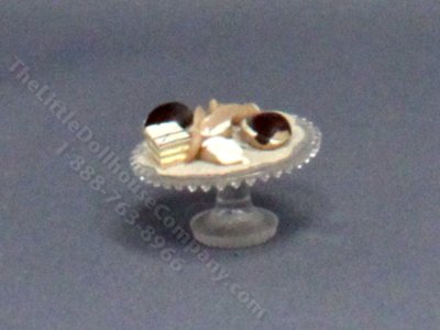 (image for) Miniature Cake Plate of Sweets for Dollhouses