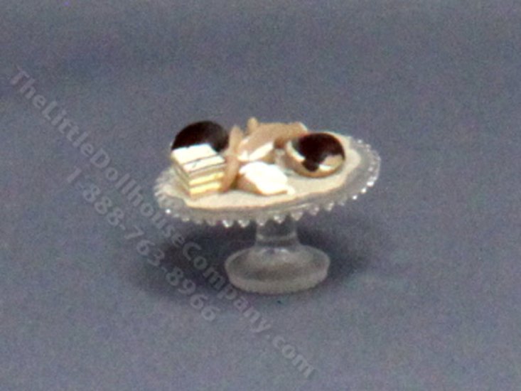 (image for) Miniature Cake Plate of Sweets for Dollhouses