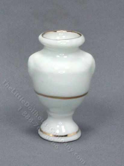 (image for) Miniature White Vase for Dollhouses
