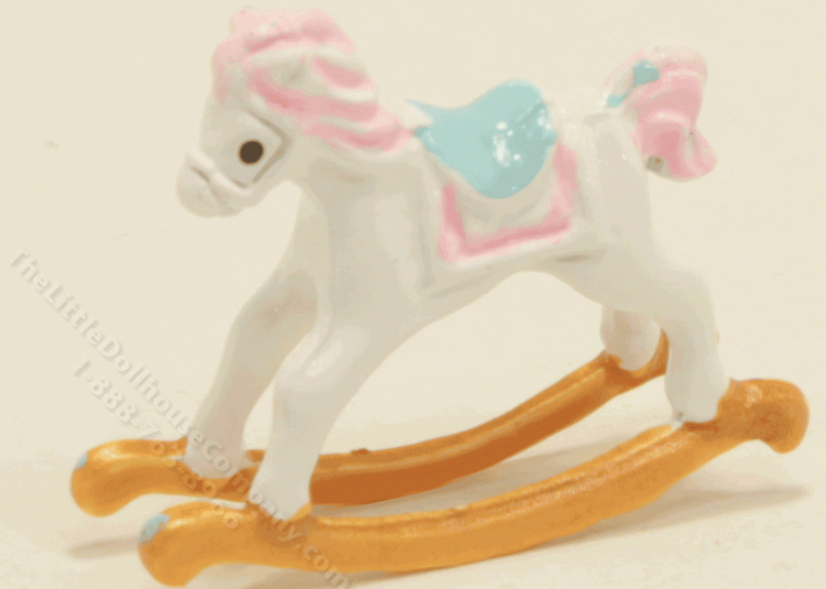 (image for) Miniature Porcelain Toy Rocking Horse