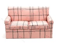 (image for) Miniature Sketch Plaid Sofa for Dollhouses