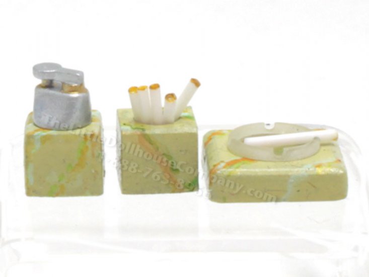 (image for) Miniature Art Deco Smoking Set By Jane Woodham