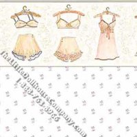 (image for) Valeries Closet Pattern Miniature Wallpaper for Dollhouses