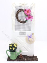 (image for) Miniature Decorated Spring Garden Door