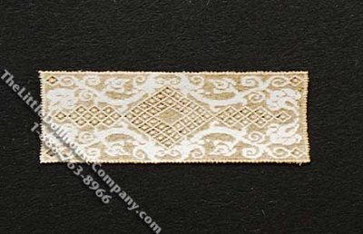 (image for) Miniature 1/4 Scale Rectangular Laser Cut Doily for Dollhouses