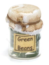 (image for) Miniature Green Beans in Wax Sealed Glass Jar