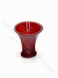 (image for) Miniature Red Glass Trumpet Vase by Gerd Felka