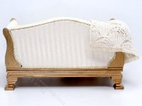 (image for) Miniature White Sofa with Pillows and Blanket by Judith Blondell