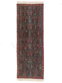 (image for) Dollhouse Scale Blue and Red Carpet Runner