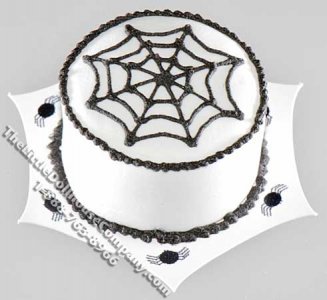 (image for) Dollhouse Scale Model Halloween Spider Cake