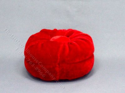 (image for) Miniature Red Floor Cushion for Dollhouses