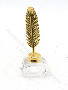 (image for) Miniature Gold Quill Pen