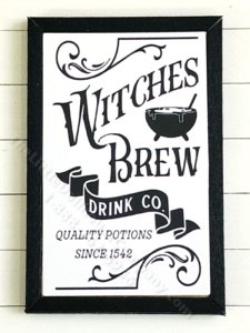 (image for) Miniature Rectangular 'Witches Brew' Print