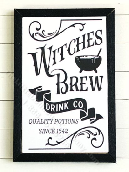 (image for) Miniature Rectangular 'Witches Brew' Print