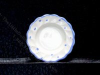 (image for) Miniature Light Blue Dot Plates for Dollhouses