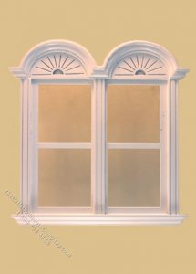 (image for) Miniature Newport Plain Double Window White