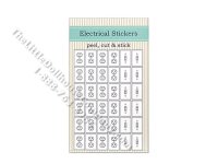 (image for) Dollhouse Miniature Electrical White Outlets and Light Switches