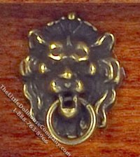 (image for) Miniature Antique Style Lion Head Door Knocker for Dollhouses