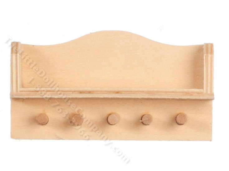 (image for) Miniature Kitchen Wall Shelf For Dollhouses - Unfinished