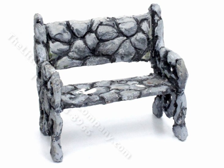(image for) Miniature As-Is Stone Garden Bench