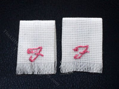 (image for) As-Is Miniature Monogram Towels for Dollhouses