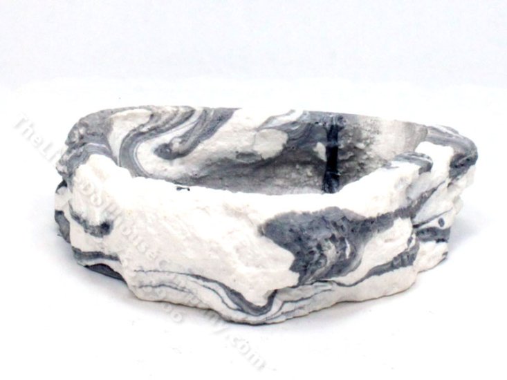 (image for) Miniature Marble-Look Fountain Basin for Dollhouses