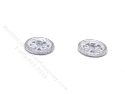 (image for) Pair of Miniature Metal Wheels for Dollhouses