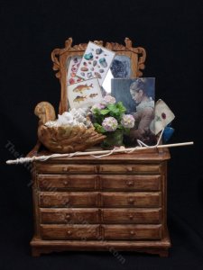 (image for) Miniature Fisherman Dresser by Twylla Charles for Dollhouses