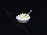 (image for) Miniature Bowl of Egg Salad for Dollhouses