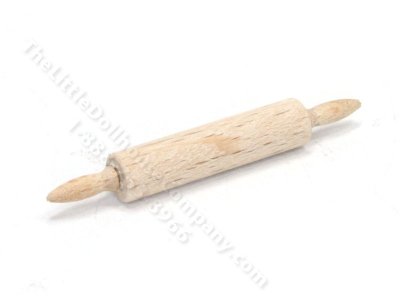 (image for) Miniature Wooden Rolling Pin for Dollhouses