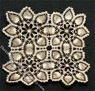(image for) Miniature Laser Cut Square Doily for Dollhouses