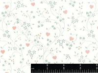 (image for) Heart Fruit Vine Miniature Wallpaper for Dollhouses