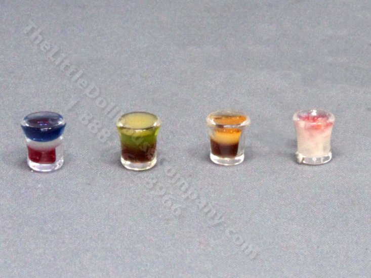 (image for) Miniature Layered Shots Glass for Dollhouses
