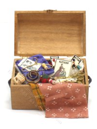 (image for) Miniature Colonial Sewing Chest by Taylor Jade