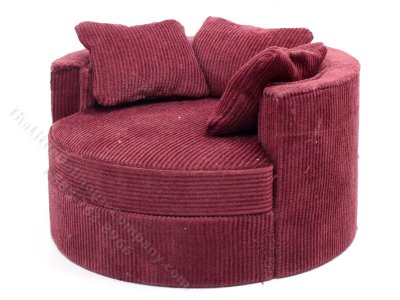 (image for) Miniature Round Couch for Dollhouses