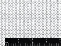 (image for) Miniature Carrara Marble Hexagon Tile Wallpaper for Dollhouses