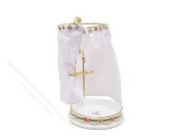 (image for) Miniature Victoria Pattern Shower with Curtain for Dollhouses