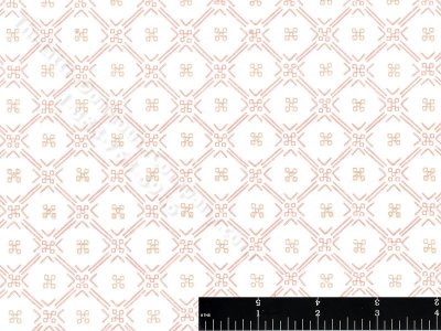 (image for) Red Lattice and Gold Squares Miniature Wallpaper for Dollhouses