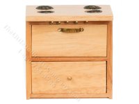 (image for) Miniature Oak Kitchen Stove for Dollhouses